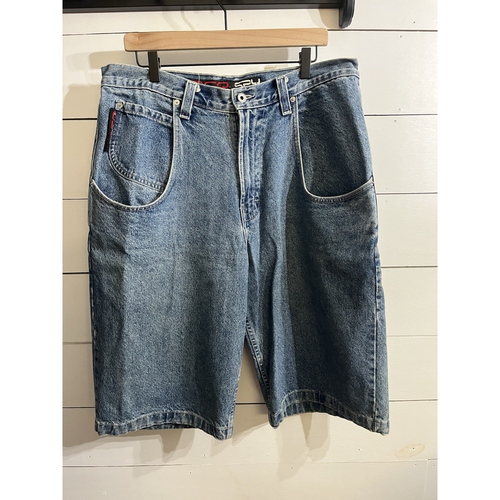 VTG Jnco SPY Mens‎ Jean Shorts Size 36 Original 1990's Vintage Jorts